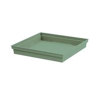 Soucoupe carré toscane - 32.6x32.6cm - Vert Laurier - EDA Plastiques