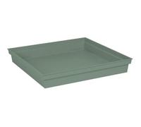 Soucoupe Carrée 40 cm - EDA -Toscane - 40 x 40 x H. 5,9 cm - Vert Laurier