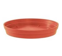 Soucoupe Eda orange terre battue Ø 40 cm pour pot Ø 60 cm