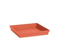 Soucoupe Toscane Carrée 32 Cm - Orange Terre Battue - Eda Multicolore