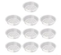Soucoupes en PVC transparent compatibles avec les pots de fleurs standard, plateaux de drainage d'intérieur, tapis attrape-eau, multi-usages (20,3 cm)