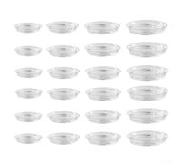 Soucoupes en PVC transparent compatibles avec les pots de fleurs standard, plateaux de drainage d'intérieur, tapis attrape-eau, multi-usages