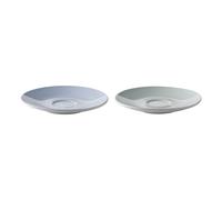 Soucoupes pour la tasse pour le café petit Emma bleu 2 pièces danois moderne 2.0 Stelton