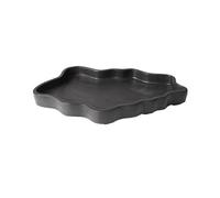Soucoupes pour pots de fleurs Plateau de composition florale en argile violette forme irrégulière, grand format, for plantes d'intérieur et d'extérieur, avec soucoupe égouttoir pour jardinières
