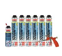 Soudafoam B2 Lot de 6 mousse d'hiver 750 ml + pistolet à mousse Compact + nettoyant
