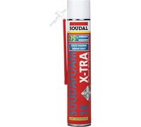 Soudafoam X-tra 1K - Mousse polyuréthane manuelle à haut rendement - Soudal - 0,75 L - Aérosol