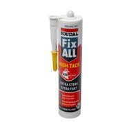 SOUDAL - 1 Cartouche Colle Blanche Extra Forte - 290 ML - Tous Supports - Tous Matériaux - Conçue Pour Charges Lourdes - Utiliser avec un Pistolet Manuel ou Electrique - Fix All HighTack