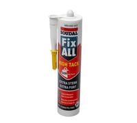SOUDAL - 1 Cartouche Colle Blanche Extra Forte - 290 ML - Tous Supports - Tous Matériaux - Conçue Pour Charges Lourdes - Utiliser avec un Pistolet Manuel ou Electrique - Fix All HighTack