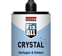 Soudal 111104 Fix ALL Crystal Colle-Mastic, Blanc, 290 ml