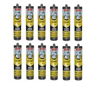 Soudal Fix All Turbo Lot de 12 tubes de mastic polymère hybride Blanc 290 ml