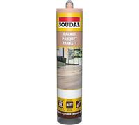 Soudal - Mastic acrylique special parquet - Coloris.Merisier -
