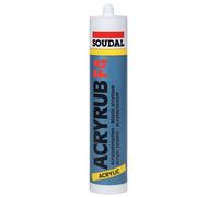 Mastic acrylique "ACRYRUB F4" Acajou 300ml SOUDAL