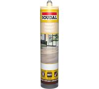 Soudal Mastic pour parquet en bois massif, parquet, stratifié et sols en liège 290 ml Chêne clair
