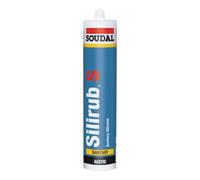 Soudal Soudal SILIRUB S Silicone sanitaire 300 ml cartouche marron Quantité:15