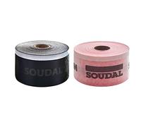 Soudal SWS Joint de fenêtre standard pour intérieur et extérieur étanche à l'air et à la pluie avec bande adhésive Largeur 70-300 mm Rouleau de 30 m (pour l'extérieur, 250 mm)