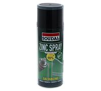 Soudal Zinc Spray 98% Acrylique Mat 400 ml Anti-corrosion Protection contre l...
