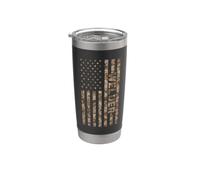 Soudeur Camouflage Drapeau Américain Soudeur Travail Métallique Job Homme Gobelet isotherme en acier inoxydable double paroi