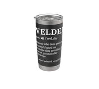 Soudeur Définition Travailleur du Métal Drôle Travail de Soudage Homme Gobelet isotherme en acier inoxydable double paroi