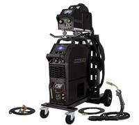 Soudeur MIG MAG 400 V refroidi à l'eau et soudeur à gaz de protection 500 A Inverter - Spartus ProMIG 5000 Synergic, 4 rouleaux d'alimentation de fil, TIG, MMA, aluminium, télécommande sur le brûleur