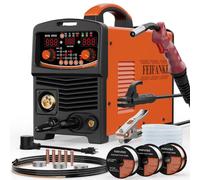 Soudeur MIG pulsé en aluminium 250 A 110 V/220 V, 6 en 1 sans gaz à noyau de flux MIG/Gas MIG (MAG), simple impulsion MIG/Lift TIG/Stick/2T 4T soudeur multiprocessus avec machine de soudage synergique