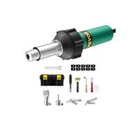 VEVOR Soudeur Plastique Air Chaud, 1600 W, Pistolet Thermique PVC 50°C-600°C, Kit Soudage de Toiture en Plastique, avec Boîte à Outils, Buses, Rouleau, Lames, Pointes de Soudage, pour Film PP PE PVC