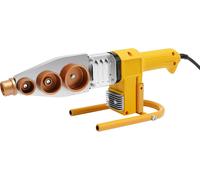 Soudeuse à emboîtement - 850 W - 220 V prise UE - Avec 6 mandrins chauffants 20-63 mm - Pour PPR/PP/PE/PERT/PB - Orange