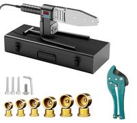 Soudeuse à manchon - 1500 W - Écran LCD numérique - Six embouts Φ20 à Φ63 mm - Avec couteau et mallette