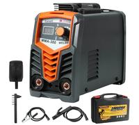 Soudeuse électrique MMA-300, machine à souder à l'arc à inverseur, mini-soudeuse, courant réglable de 20 à 300 A, avec masque de protection pour électrode MMA-300 Orange