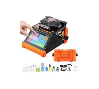 VEVOR Soudeuse Fibre Optique 6 Moteurs Épisseuse Fusion Fibre Optique Alignement Noyau Gaine, Épissage 6 s Chauffage 13 s, Écran Tactile, Support de Fibres 3 en 1, Batterie 7800 mAh pour SM MM DS NZDS