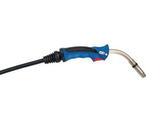 Soudeuse MIG/MAG MB GRIP 24 KD avec tuyau d'air de 5 m, sur pied.