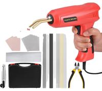 Soudeuse plastique, chauffage rapide, kit de réparation polyvalent, rouge