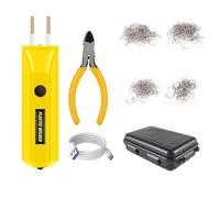 Soudeuse Plastique Kit de soudeur en plastique 2 1 100W, MINI outil Portable réparation fissures chaud, pare-chocs 200 clous(Green)