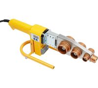 Soudeuse pour tuyaux d'eau - Soudeuse pour tuyaux en plastique 850 W - Température réglable de 0 à 380 °C - 6 matrices de 20 à 63 mm - Jaune