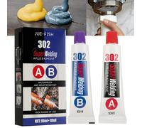 Soudure a Froid Metal AB Glue Colle Metal Extra Forte Soudures a Froid Aluminium Pâte de Réparation Métals Magic Welding Glue