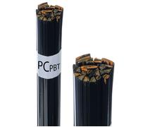 Soudure Plastique PC+PBT 50 g - Baguettes Noires | Formes Mixtes 8 mm & 3,5 mm | Résistant aux Chocs