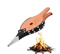 Soufflet de feu à bois pour barbecue extérieur - Outils de cheminée portables, outils de cheminée portables, équipement de cuisine, extérieur et intérieur | Feu de camp, camping, voyage, souffleur à