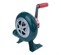 Soufflet manuel à manivelle en fer pour barbecue (80 W) | Boîtier en acier résistant au vent, pour une construction durable, performance durable, réglage de l'intensité du feu