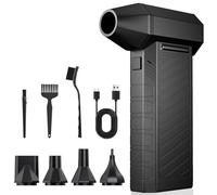 Soufflette Air Comprimé, 15 0000 tr/min Grande Vitesse Bombe Air Sec Souffleur PC, Depoussierant Ordinateur Rechargeable par USB Avec Batterie 8000mAh pour Ordinateur Portable, Clavier, Voiture