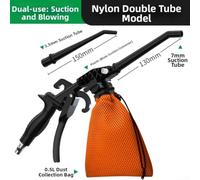 Soufflette Air Comprimé Nylon Alliage Soufflage Puissant(B) | Corps nylon/alliage pour aluminium, buse métal inclinée, embout caoutchouc, flux air maximal, robuste