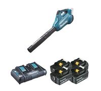 Souffleur 2x18V DUB362Z + 4 batteries BL1850B 18V 5 Ah + 1 chargeur rapide double DC18RD MAKITA