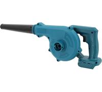 Souffleur à air sans fil - Souffleur de feuilles turbo 18 V - Vitesse réglable en continu - Flux d'air puissant - Moteur à balais - Sans batterie - Bleu