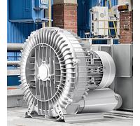 Souffleur à anneau Vortex haute pression, 110 V/220 V, 60 Hz, monophasé, 2 HP 1500 W, 240 CFM, pour aération des eaux usées et étang à poissons