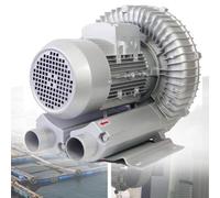 Souffleur à Canal Latéra Souffleur Régénératif,Souffleur Vortex 120W/0.16HP | 220V 50Hz Monophasée Souffleur Vortex Haute Pression, Pour étangs à Poissons,Aquariums,Aquaculture