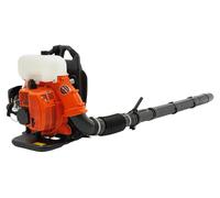 Souffleur à essence à dos - Moteur 2 temps de 2,1 kW - Débit d'air de 508 CFM - Pour les feuilles, la neige et les débris - Bretelles - Orange et noir