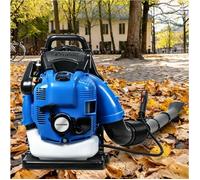 Souffleur à Feuilles à Dos, Thermique 4 Temps, 75cc, 2.6kW, 750CFM - Ventilateur à Gaz pour Nettoyage Jardin, Pelouse, Neige