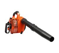 Souffleur à feuilles à essence 25,4 cc 2 en 1 souffleur / aspirateur à feuilles essence 0,75 kW souffleuse à neige 7000 tr/min, souffleur d'air 2 temps, sac de récupération de 1,2 l