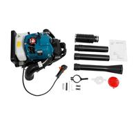 Souffleur à feuilles à essence portable dans le dos, 75 cc, 4 temps, 2600 W, souffleur professionnel avec flux d'air de 14,1 m³ et réservoir de 1,9 l
