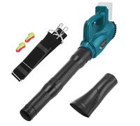 Souffleur à feuilles compatible avec batterie Makita 18V, pour jardin, vitesse variable, terrasse, grand volume pour construction