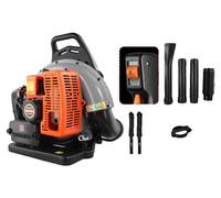 Souffleur à feuilles porté sur le dos, moteur 63cc, 6800 tr/min, réservoir de 1,8 litre, débit d'air de 0,3 m³/s, conception ergonomique