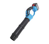 Souffleur à feuilles sans fil 21 V, moteur à brosse, 3000 mAh, vitesse du vent 50 m/s, diamètre de sortie d'air 6,5 cm, souffleur pratique (bleu)